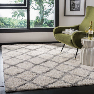 Safavieh Berber Shag 200 BER215A Cream/Grey Area Rug Lifestyle Image Feature