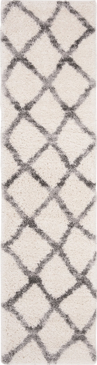 Safavieh Berber Shag 200 BER215B Ivory/Grey Area Rug Runner Image