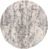Safavieh Berber Shag 200 BER219G Grey/Cream Area Rug Round Image