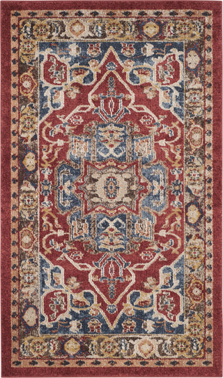 Safavieh Bijar BIJ605R Red/Royal Area Rug 