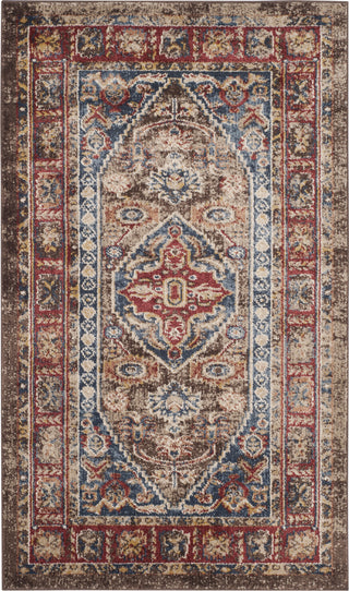 Safavieh Bijar BIJ621C Brown/Royal Area Rug 