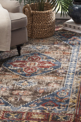 Safavieh Bijar BIJ621C Brown/Royal Area Rug 