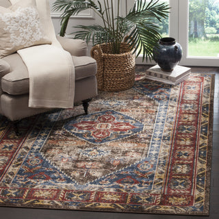 Safavieh Bijar BIJ621C Brown/Royal Area Rug  Feature