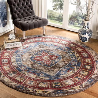 Safavieh Bijar BIJ621C Brown/Royal Area Rug 