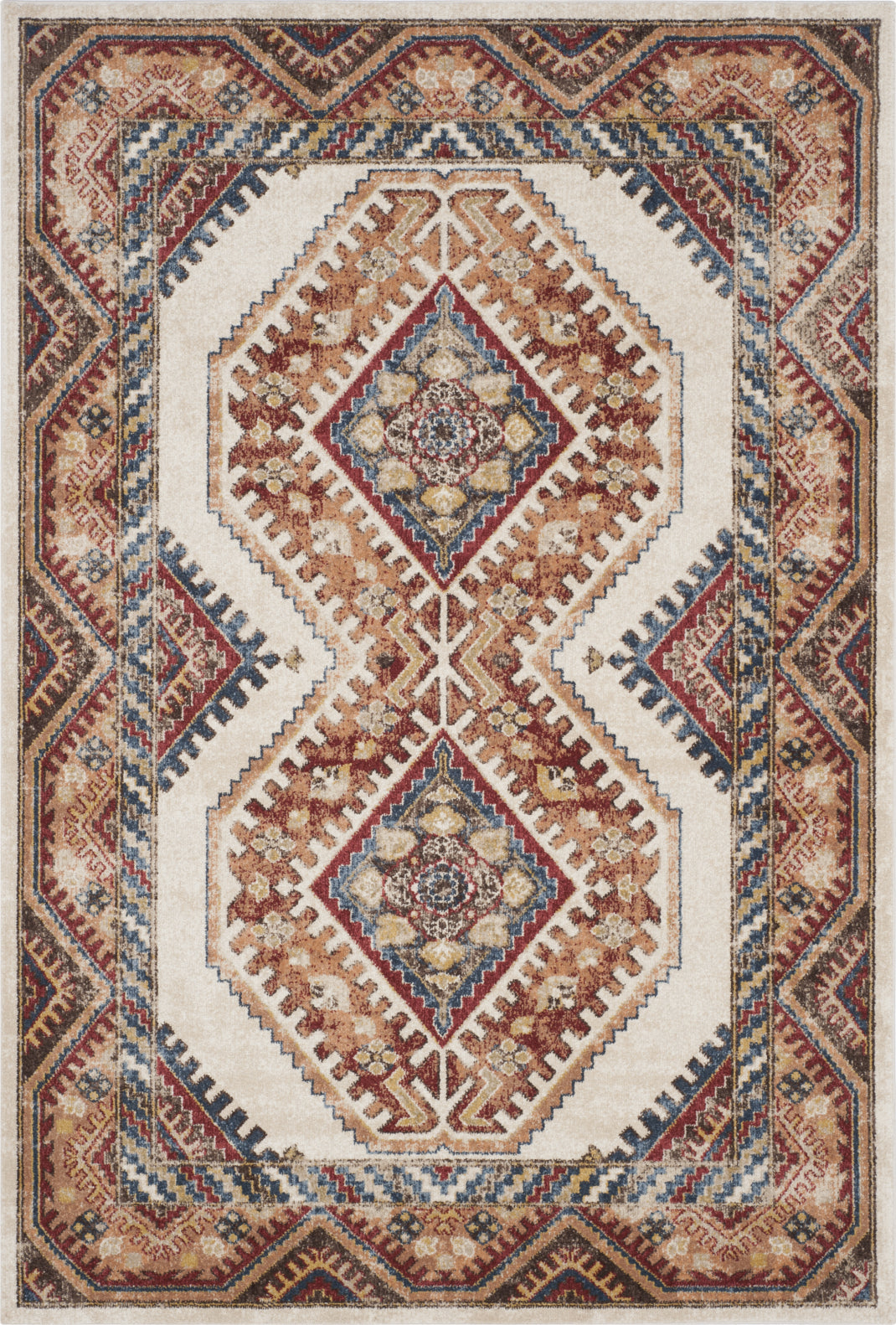 Safavieh Bijar BIJ652D Brown/Rust Area Rug – Incredible Rugs and Decor