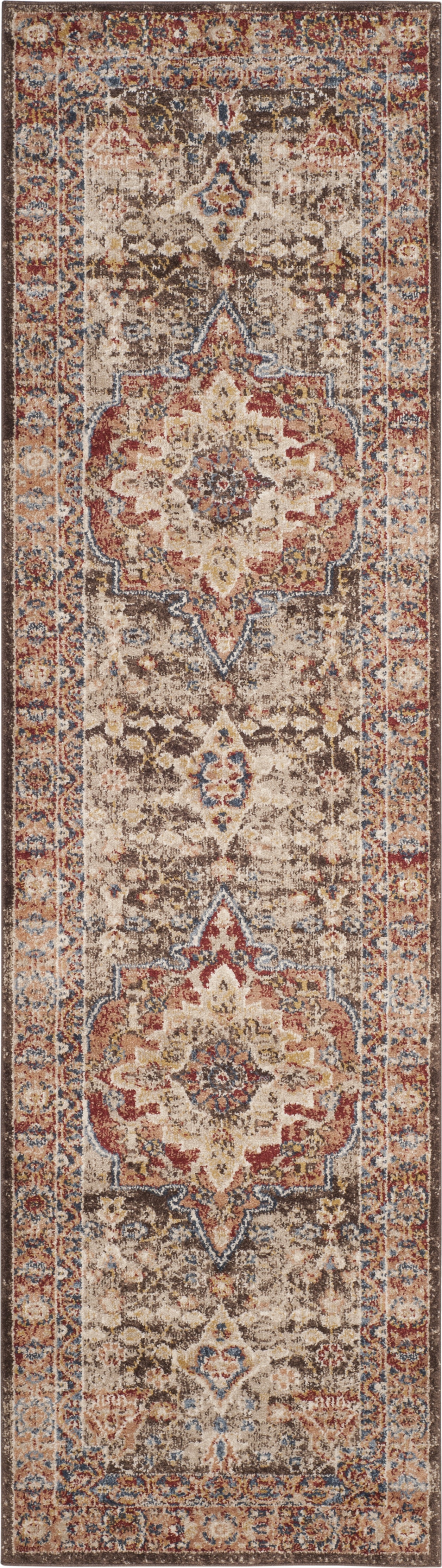 Safavieh Bijar Sinop 12 X 18 (ft) Brown/Rust Indoor Floral/Botanical  Oriental Area Rug