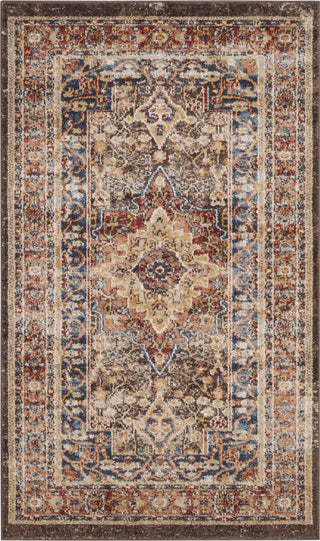 Safavieh Bijar BIJ652D Brown/Rust Area Rug 