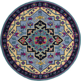 Safavieh Bellagio 506 Light Blue/Multi Area Rug Round