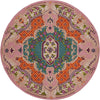 Safavieh Bellagio 535 Blue/Pink Area Rug Round