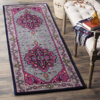 Safavieh Bellagio 541 Grey/Pink Area Rug Room Scene