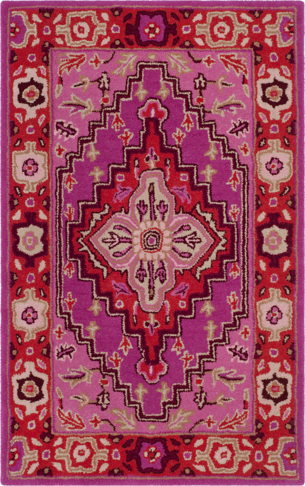 Safavieh Bellagio 541 Grey/Pink Area Rug – Incredible Rugs and Decor