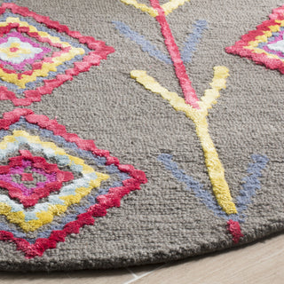 Safavieh Bellagio 551 Dark Grey/Multi Area Rug Detail