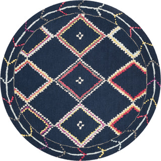 Safavieh Bellagio 563 Navy/Multi Area Rug Round