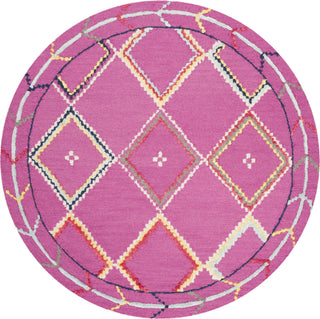 Safavieh Bellagio 563 Fuchsia/Multi Area Rug Round