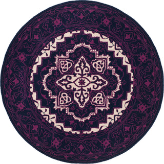 Safavieh Bellagio 597 Purple/Ivory Area Rug Round