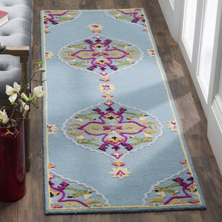 Safavieh Bellagio 605 Light Blue/Multi Area Rug Room Scene Feature