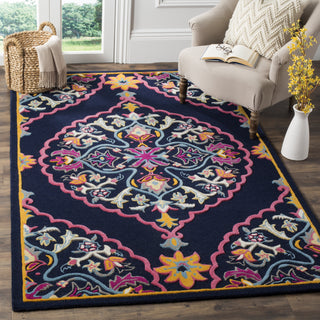 Safavieh Bellagio 605 Navy Blue/Multi Area Rug Room Scene Feature