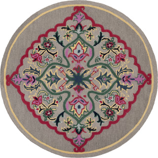 Safavieh Bellagio 605 Dark Grey/Multi Area Rug Round