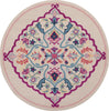 Safavieh Bellagio 605 Light Pink/Multi Area Rug Round