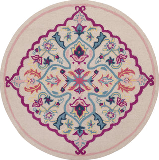 Safavieh Bellagio 605 Light Pink/Multi Area Rug Round