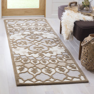 Safavieh Bellagio 610 Ivory/Dark Beig Area Rug Room Scene Feature