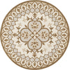 Safavieh Bellagio 610 Ivory/Dark Beig Area Rug Round