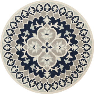 Safavieh Bellagio 610 Navy Blue/Ivory Area Rug Round