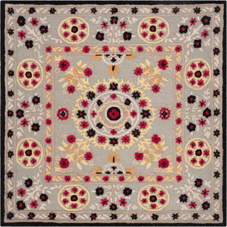 Safavieh Bellagio 628 Light Grey/Black Area Rug Square