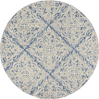 Safavieh Blossom 103 Blue/Ivory Area Rug Round