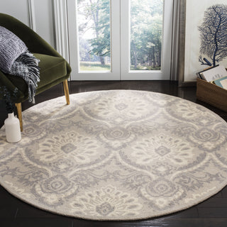 Safavieh Blossom 106 Light Grey/Ivory Area Rug Room Scene Feature