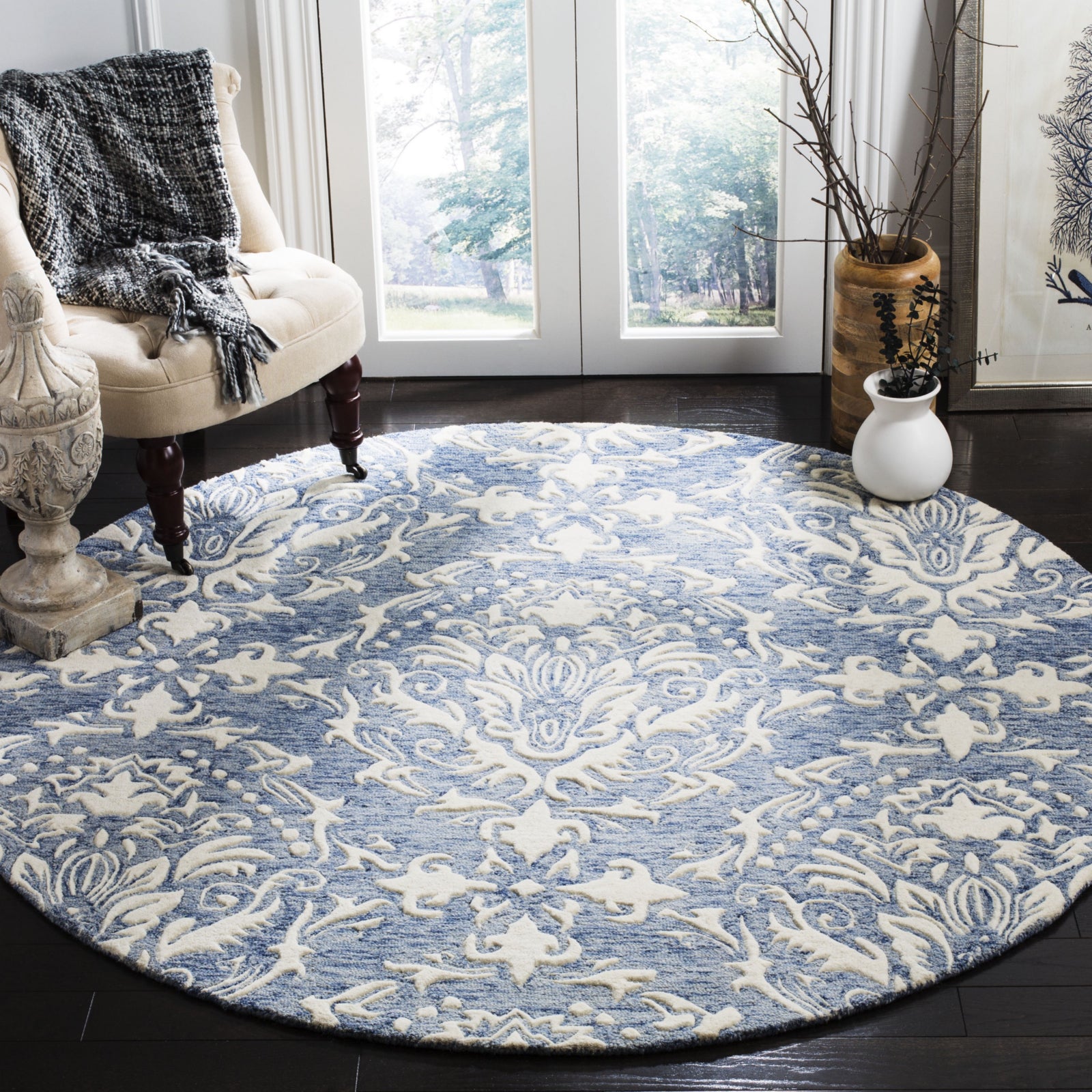 Safavieh Blossom 107 Blue/Ivory Area Rug – Incredible Rugs and Decor