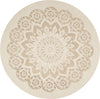 Safavieh Blossom 108 Ivory/Beige Area Rug Round