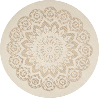 Safavieh Blossom 108 Ivory/Beige Area Rug Round