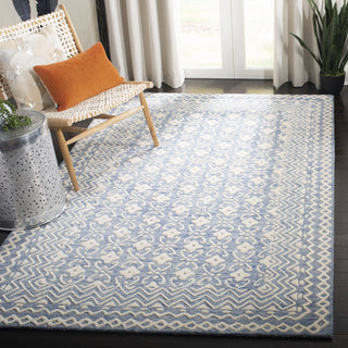 Safavieh Blossom 114 Blue/Ivory Area Rug Room Scene Feature