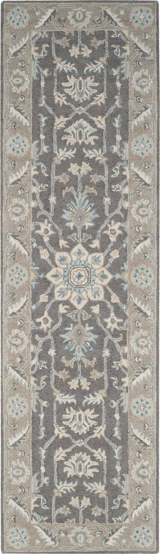 Safavieh Blossom 217 Dark Grey/Light Brown Area Rug Runner