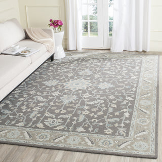 Safavieh Blossom 217 Dark Grey/Light Brown Area Rug Room Scene Feature