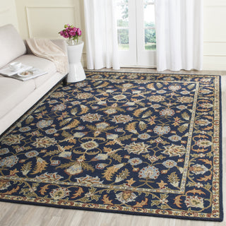 Safavieh Blossom 219 Navy Area Rug Room Scene Feature