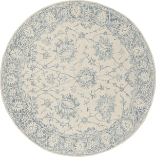 Safavieh Blossom 351 Ivory/Blue Area Rug Round