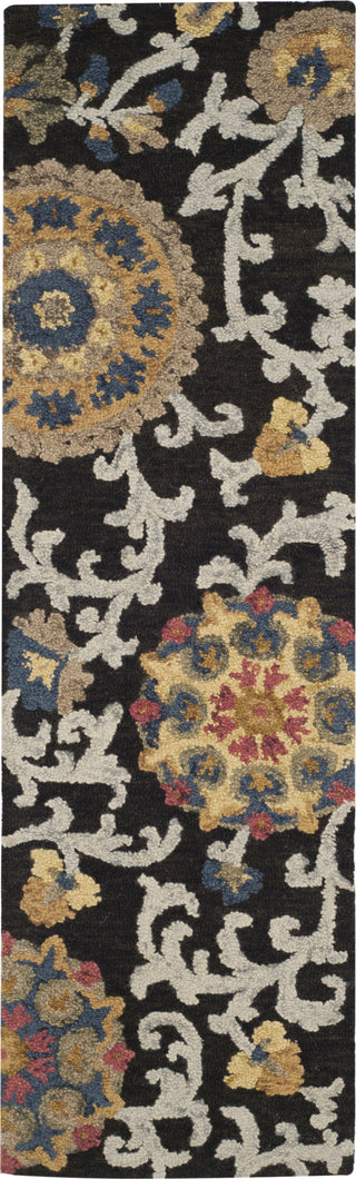 Safavieh Blossom 401 Charcoal/Multi Area Rug Runner