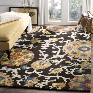 Safavieh Blossom 401 Charcoal/Multi Area Rug Room Scene Feature