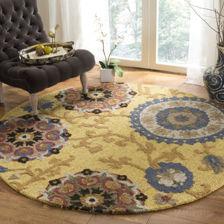 Safavieh Blossom 401 Gold/Multi Area Rug Room Scene