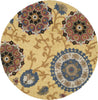 Safavieh Blossom 401 Gold/Multi Area Rug Round