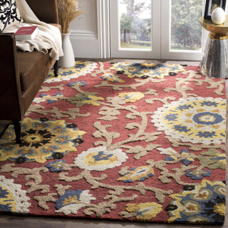 Safavieh Blossom 401 Red/Multi Area Rug Room Scene Feature