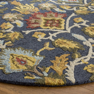 Safavieh Blossom 402 Navy/Multi Area Rug Detail