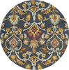 Safavieh Blossom 402 Navy/Multi Area Rug Round