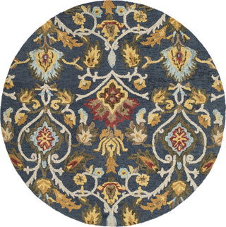 Safavieh Blossom 402 Navy/Multi Area Rug Round