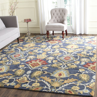 Safavieh Blossom 402 Navy/Multi Area Rug Room Scene