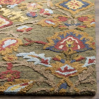 Safavieh Blossom 402 Green/Multi Area Rug Detail