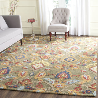 Safavieh Blossom 402 Green/Multi Area Rug Room Scene