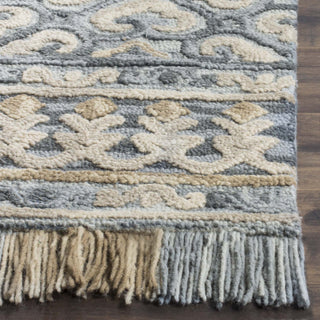 Safavieh Blossom 420 Light Beige/Blue Area Rug Detail